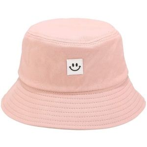 Pink bucket hat